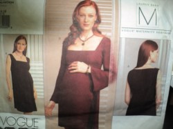 2685 LAUREN SARA MAT EMPIRE DRAPE DRESS PATTERN 12-16